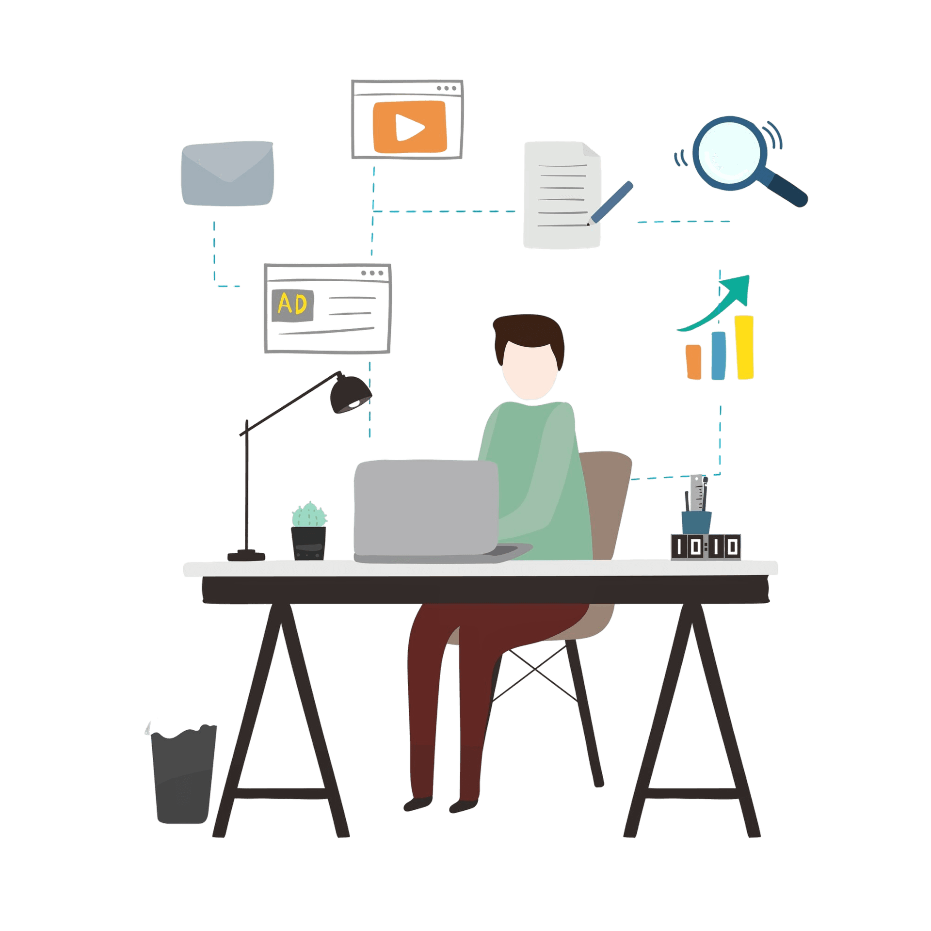 Hero section illustration